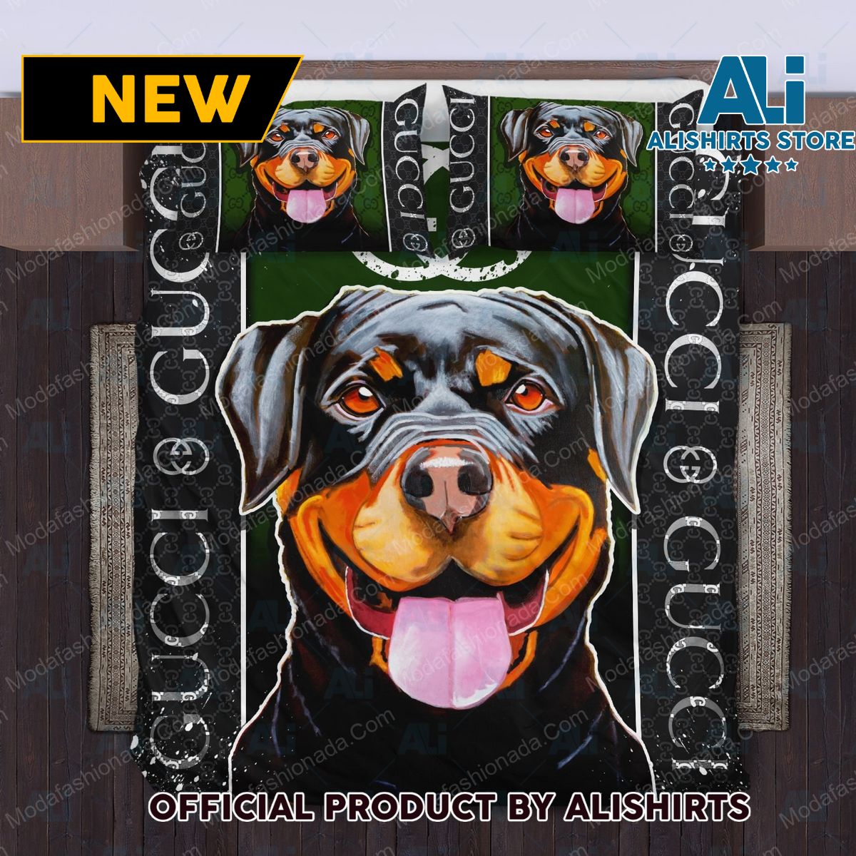 Gucci Rottweilers Bedding Sets