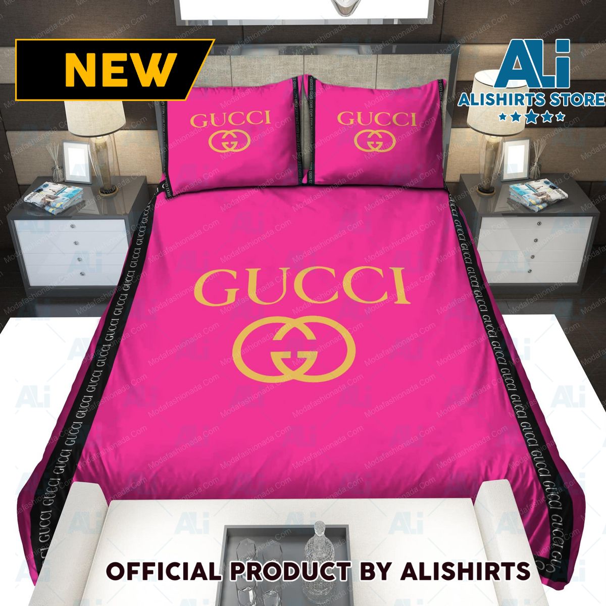 Pink Gucci Bedding Sets