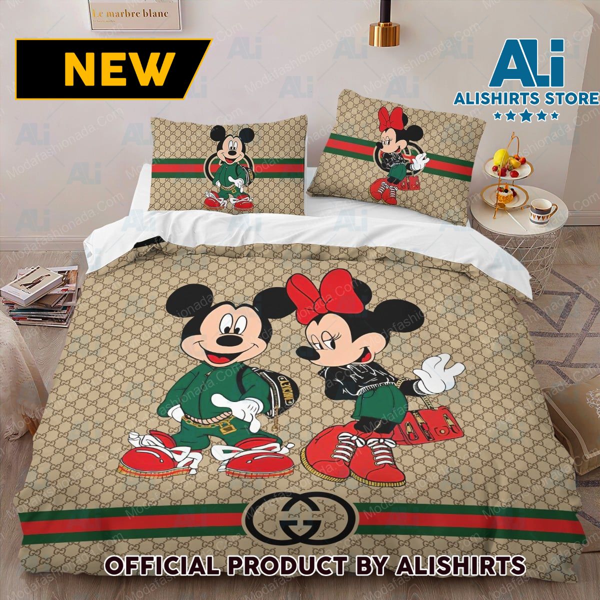Gucci Mickey Mouse Bedding Sets