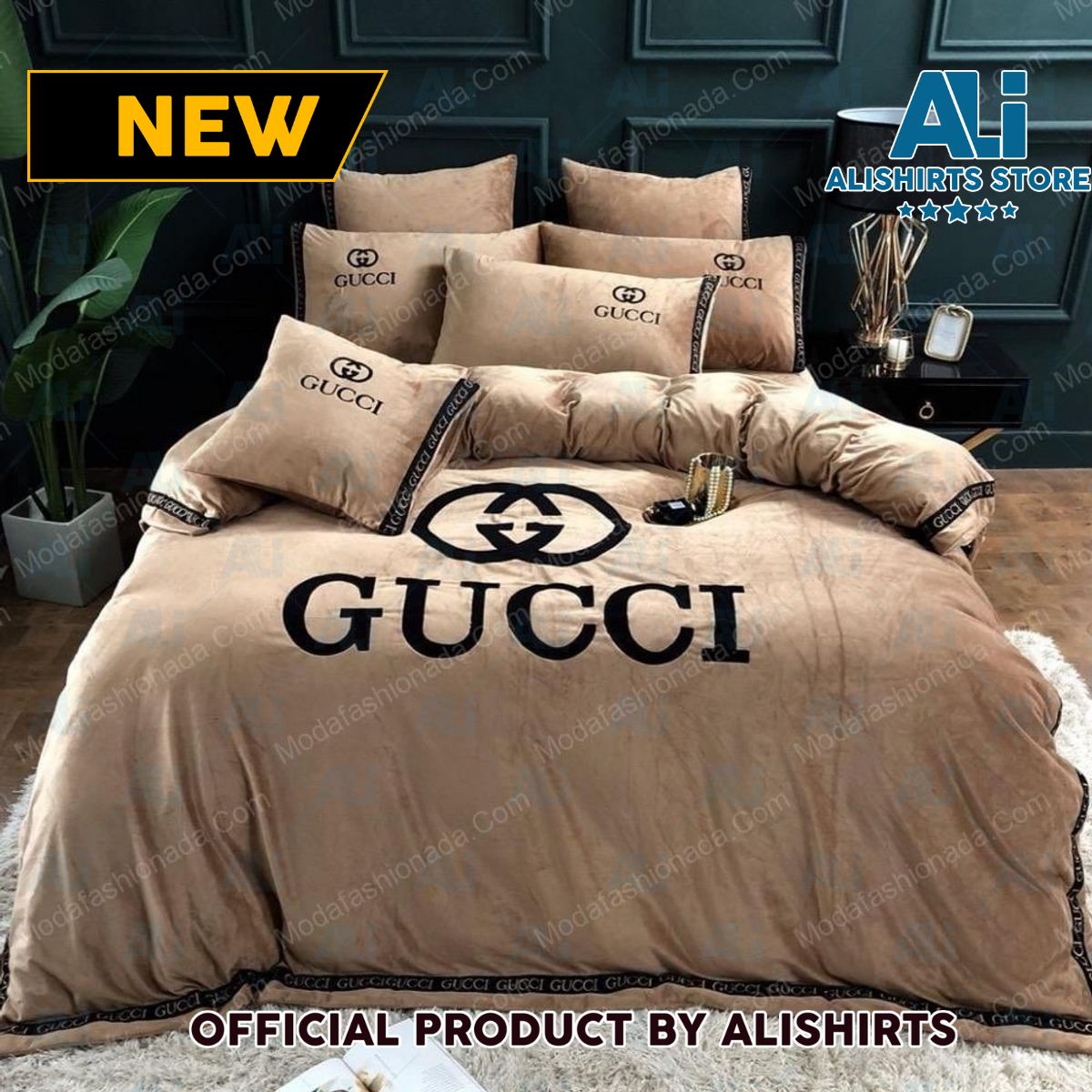 Luxury Gucci Logo Fashion Brands 31 Bedding Set
