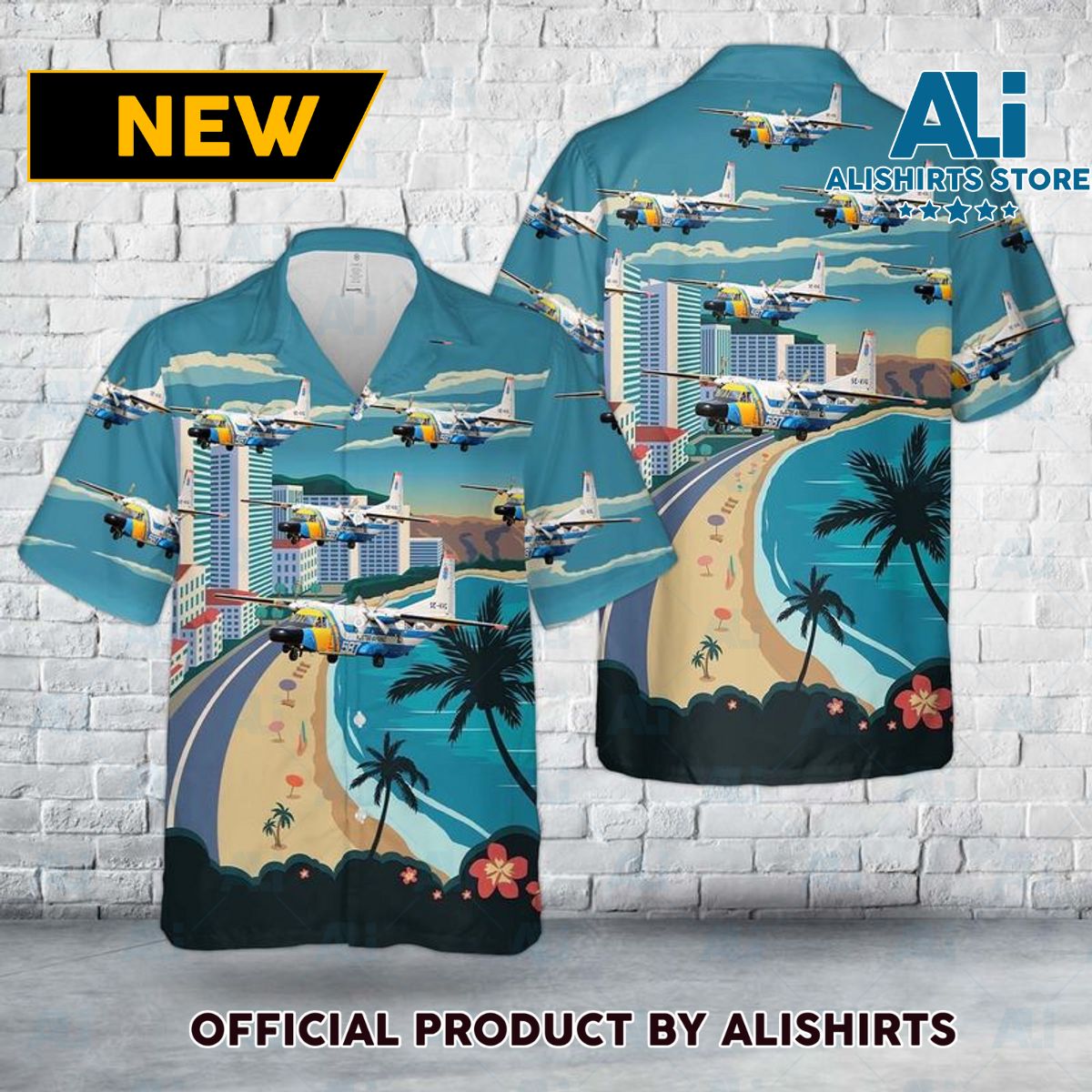 Swedish Coast Guard CASA C-212-CE Aviocar Hawaiian Shirt