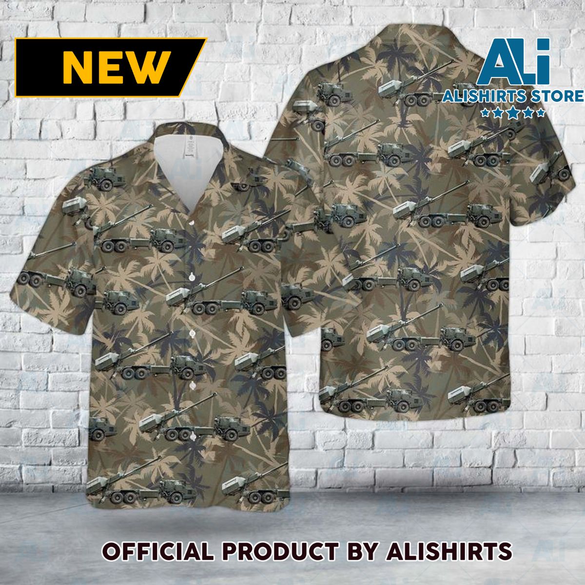 Swedish Army Archer Artillery System Hawaiian Shirt