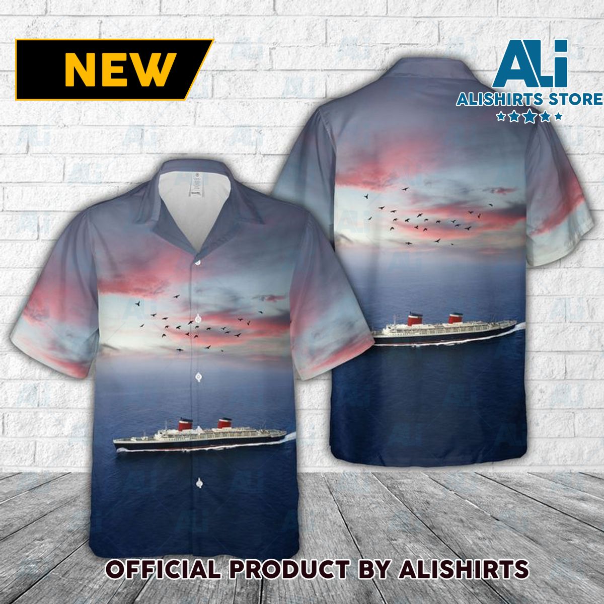 SS United States Hawaiian Shirt