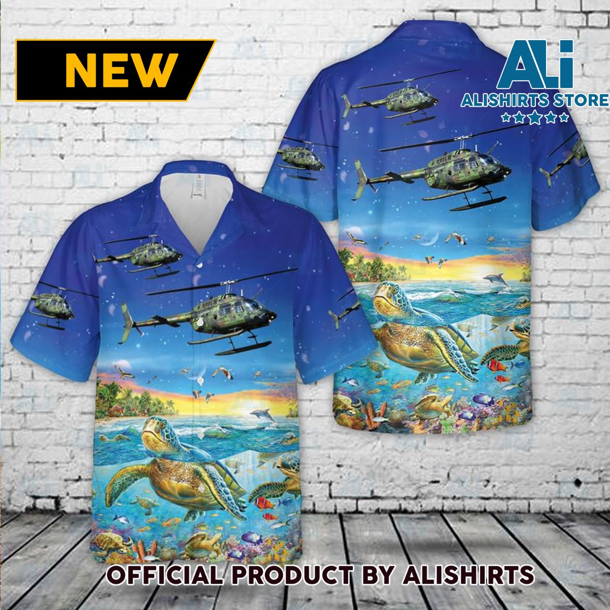 Swedish Air Force Agusta Bell Hkp 6B Hawaiian Shirt