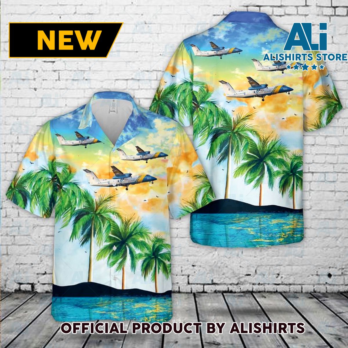 Swedish Coast Guard SE-MAC Bombardier Dash 8-Q311 Hawaiian Shirt