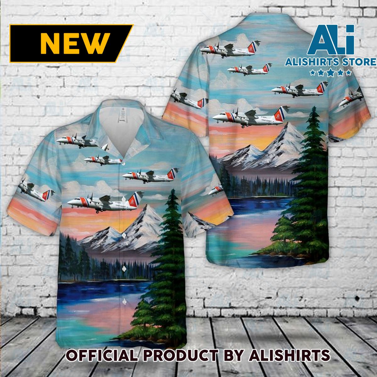 Netherlands Coastguard De Havilland Canada Dash 8-102 Hawaiian Shirt