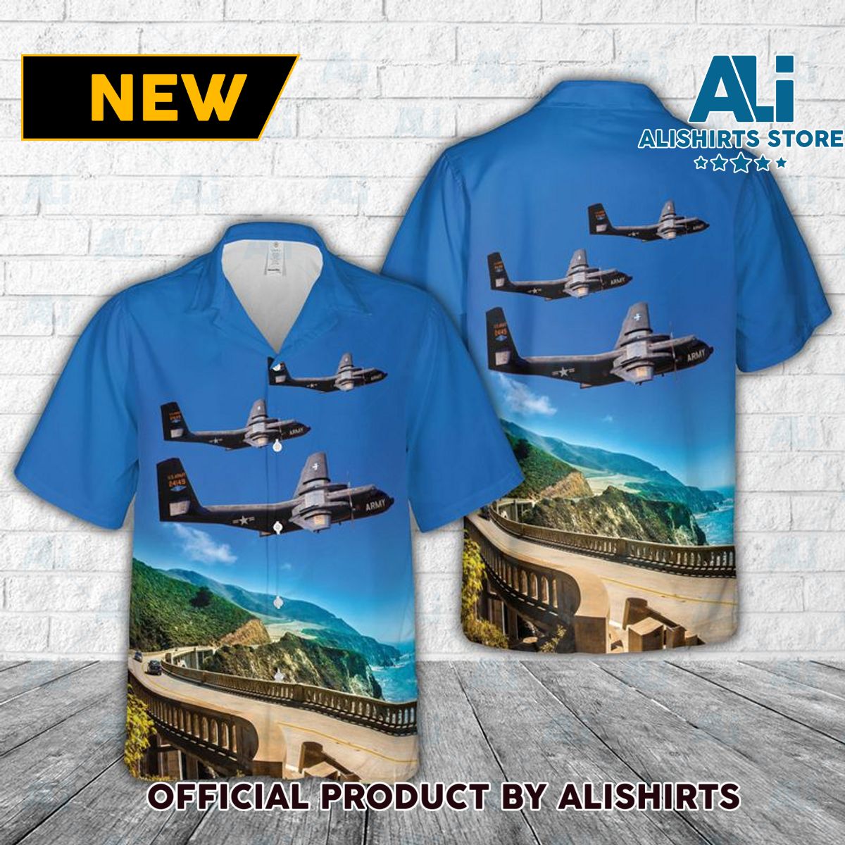 DeHavilland C-7 CV-2 Caribou Hawaiian Shirt