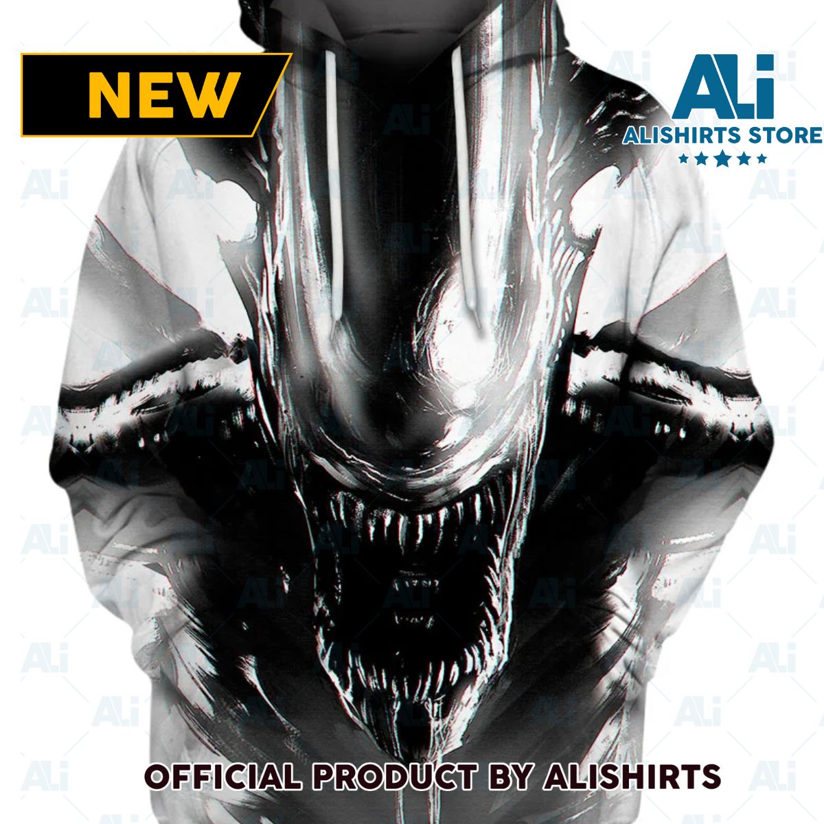 Badass Alien Hoodie & T Shirt