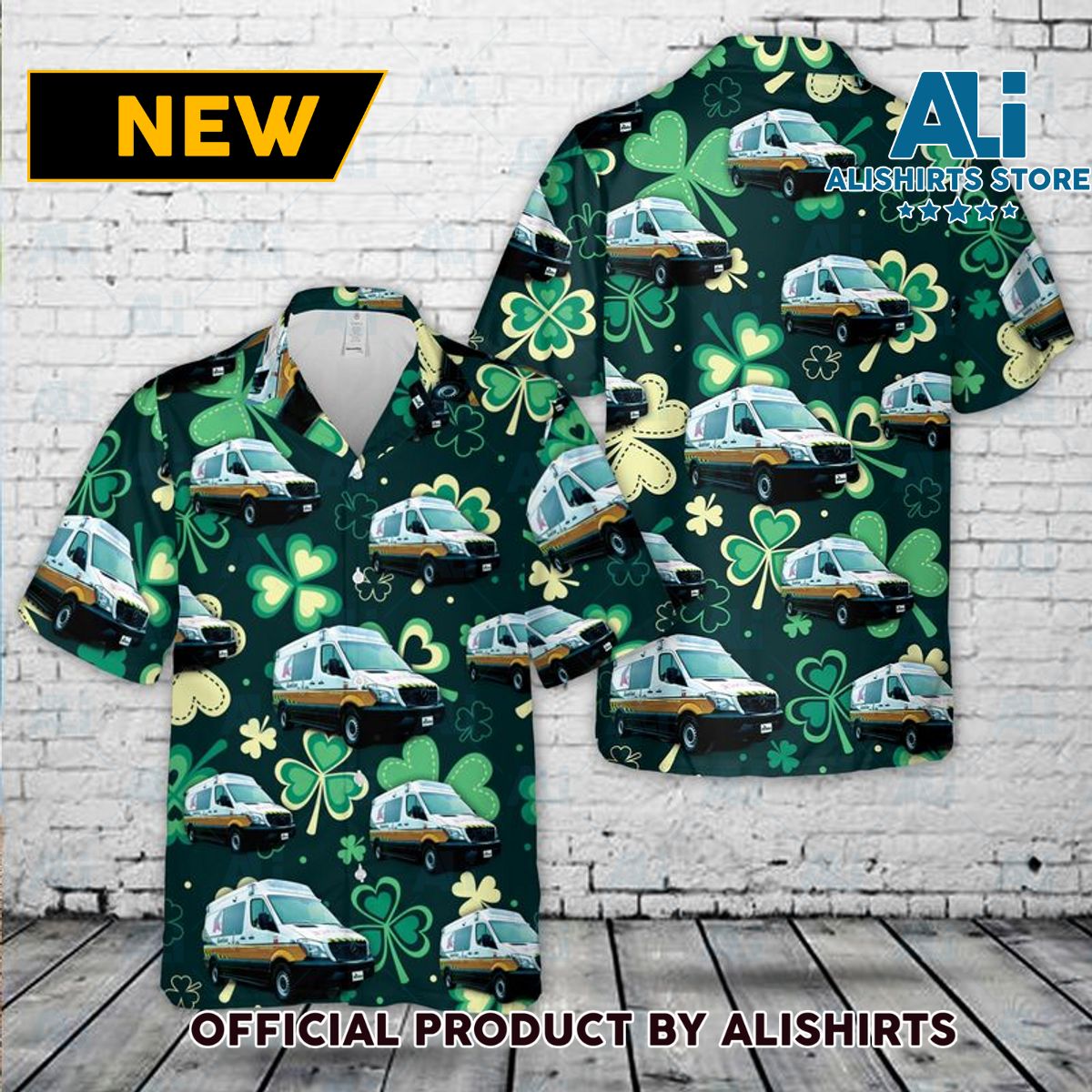 Acadian Ambulance Patrick's Day Hawaiian Shirt