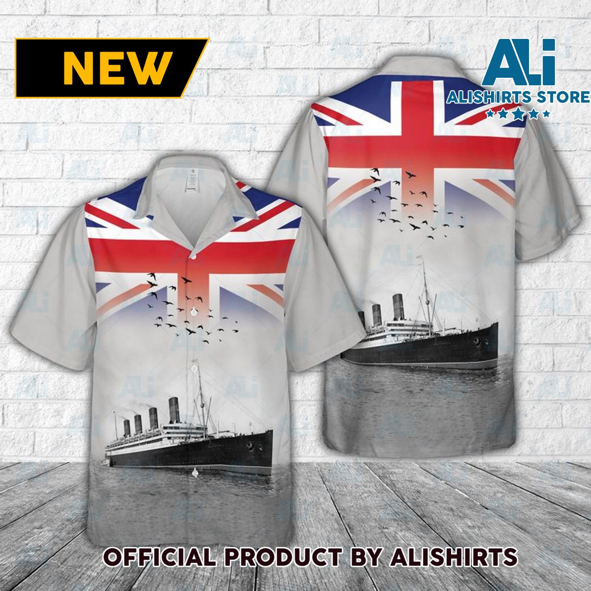 RMS Aquitania Hawaiian Shirt