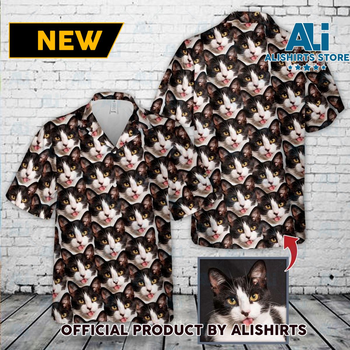 Custom Pet Photo Hawaiian Shirt